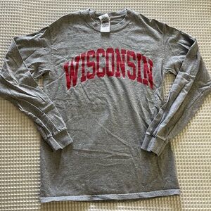 Grey Wisconsin Longsleeve - small
